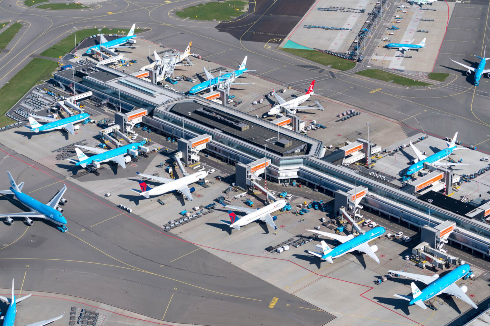 Aerial View Of Schiphol Aerotime