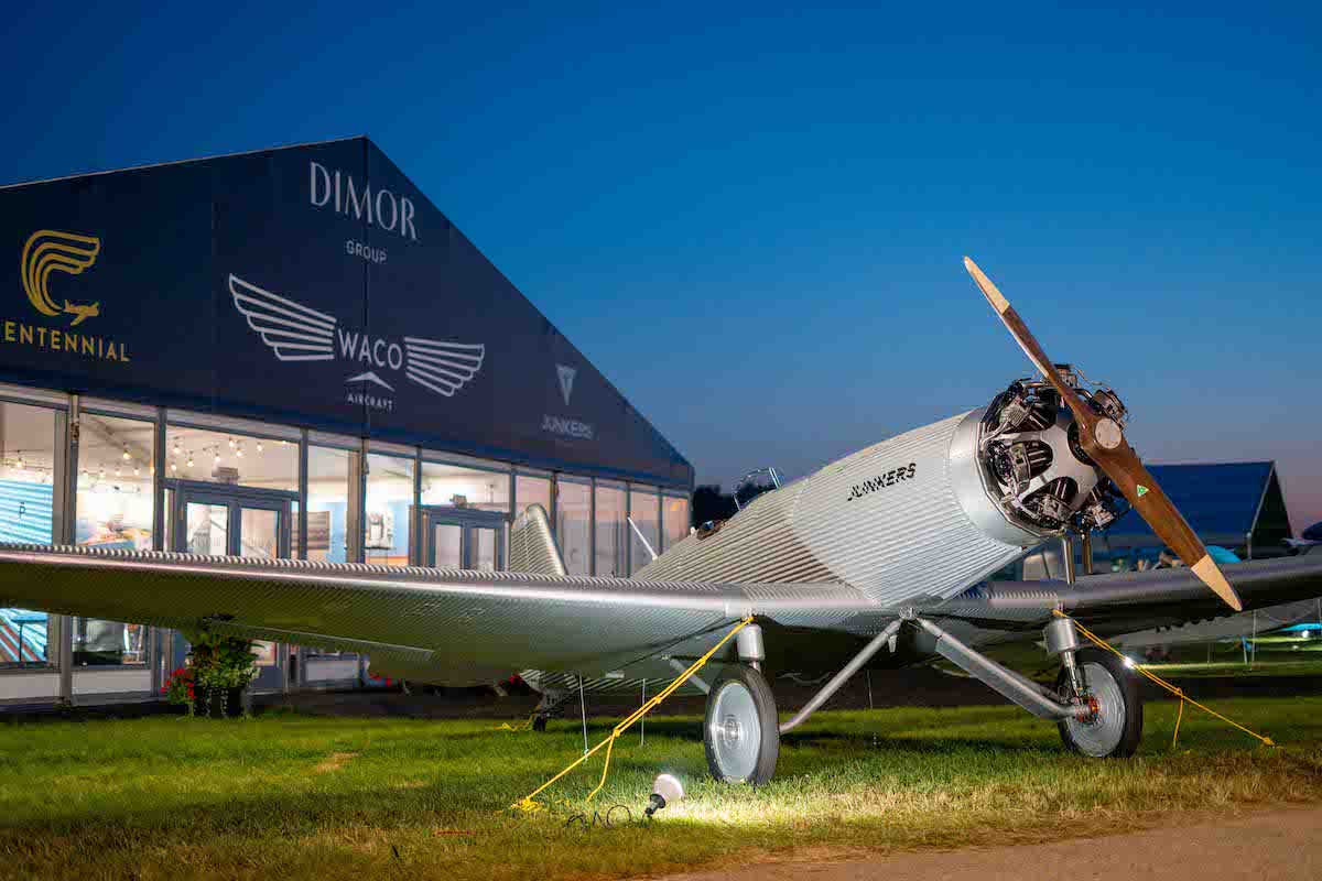 A50 Heritage Airventure booth night