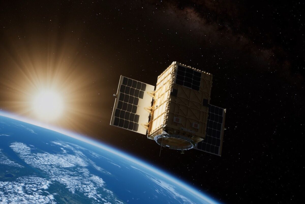 On-orbit render of the Q4S satellite / Boeing