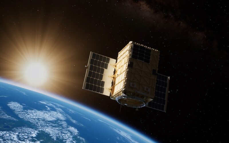 On-orbit render of the Q4S satellite / Boeing