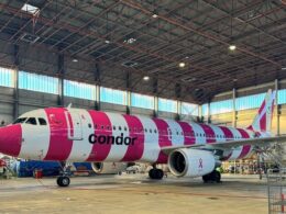 Condor Airbus A320 pink