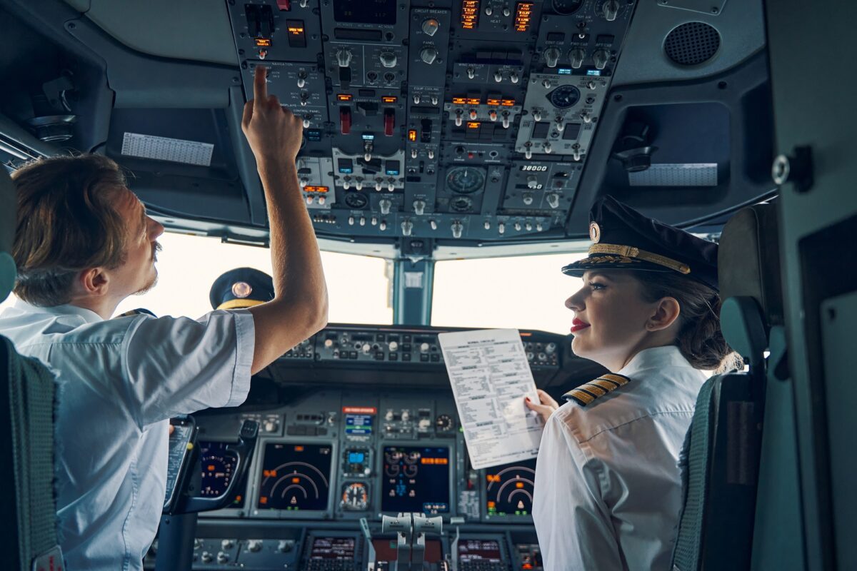 Two licensed pilots getting ready for the take-off