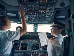 Two licensed pilots getting ready for the take-off