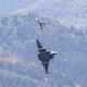 French Air Force Dassault Rafale fighter jets flying in the Western Peloponnese region