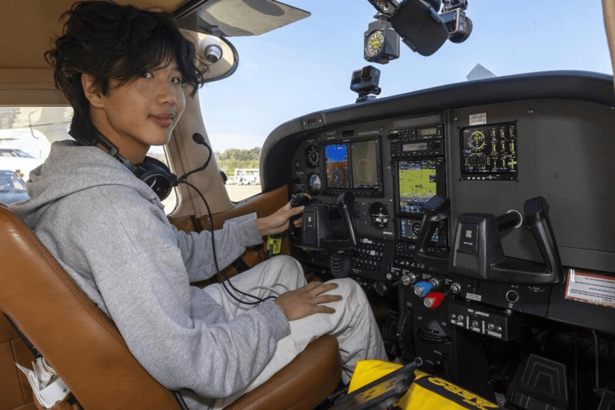 19-year-old pilot Ethan Guo