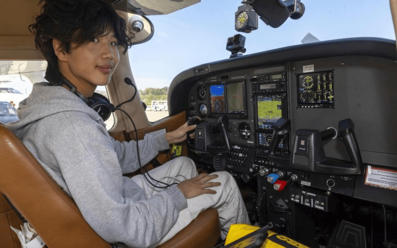 19-year-old pilot Ethan Guo