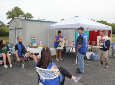 Striking Textron Aviation workers