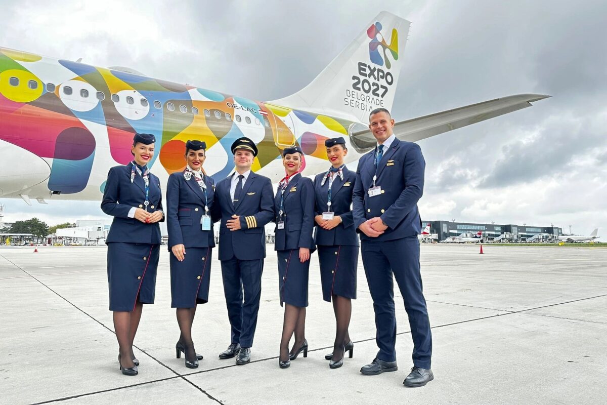 Air Serbia Airbus A330 200 EXPO 2027 crew