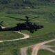 An AH-64 Apache in South Korea