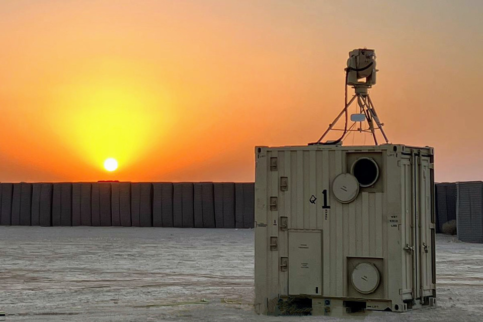 Boeing's Compact Laser Weapon System in Saudi Arabia