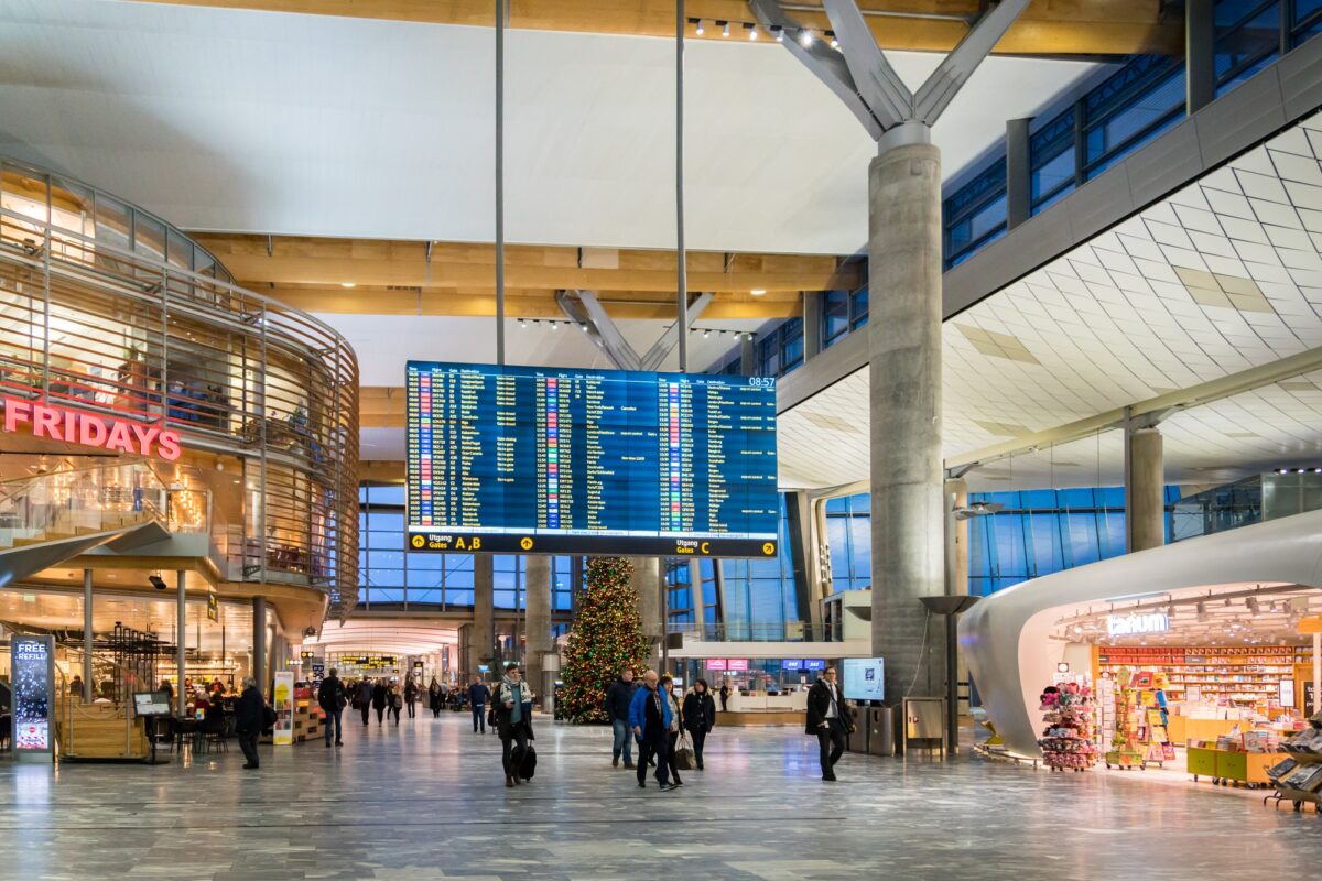 Oslo Gardermoen International Airport departure terminal