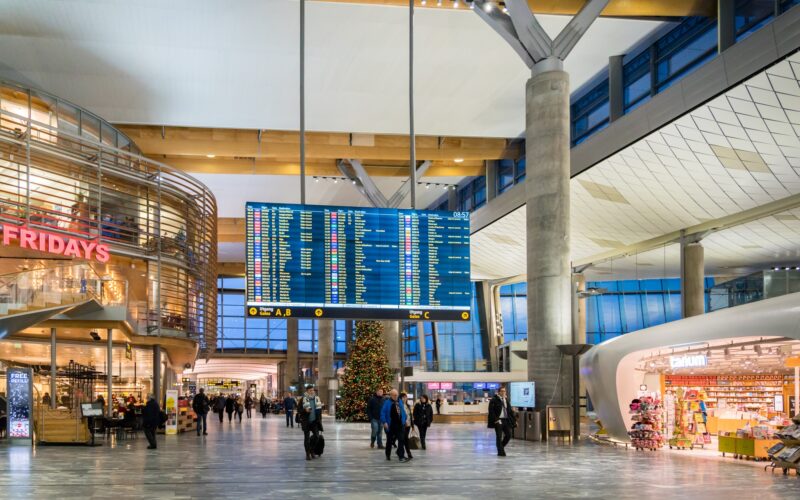 Oslo Gardermoen International Airport departure terminal