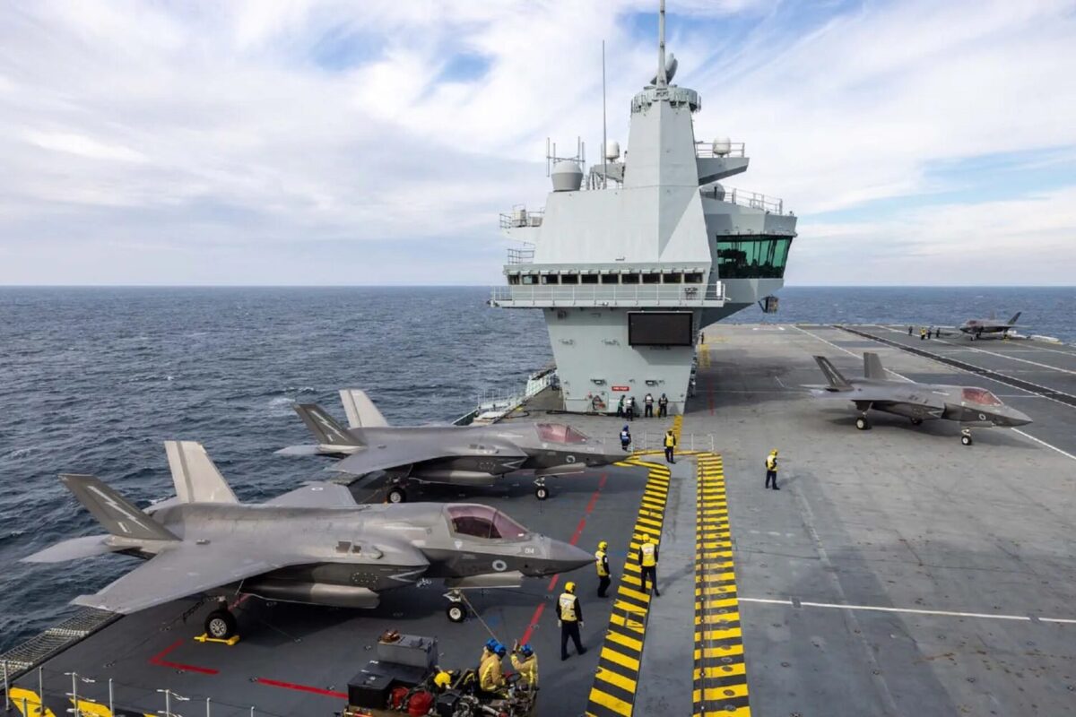 British Carrier Strike Group with HMS Prince of Wales