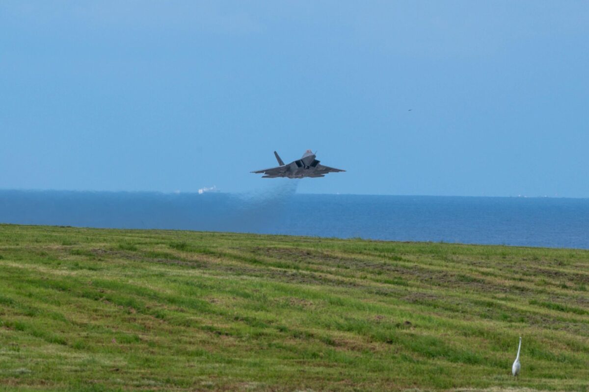 USAF F-22 Raptor at Kadena Air Base