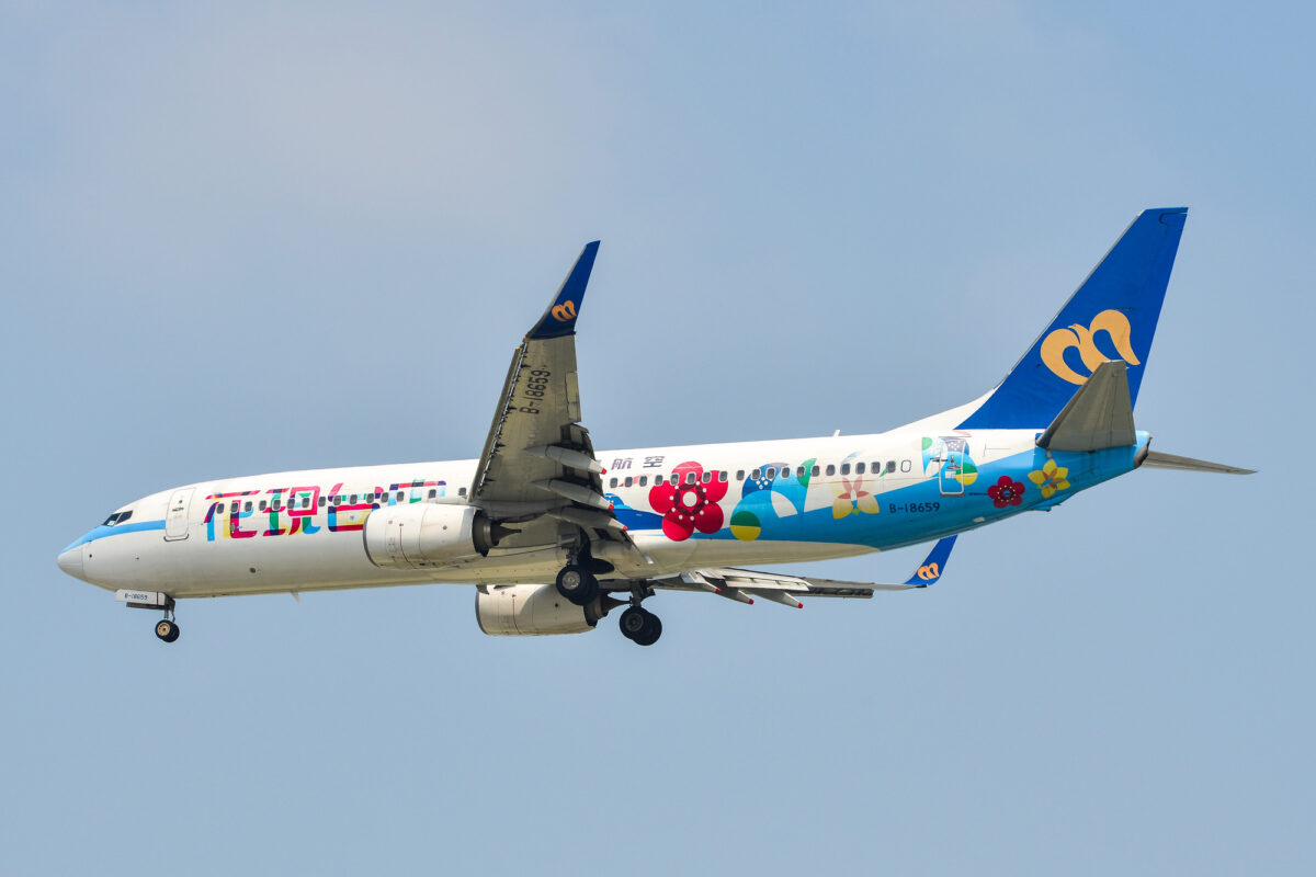 A Boeing 737-800 airplane of Mandarin Airlines