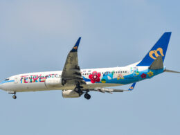 A Boeing 737-800 airplane of Mandarin Airlines