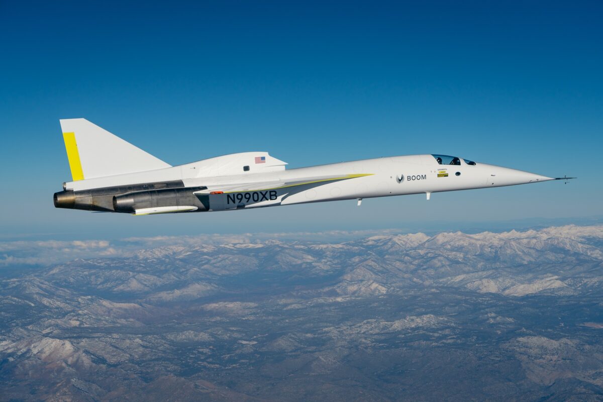 Boom Supersonic XB-1 demonstrator during eigth flight test