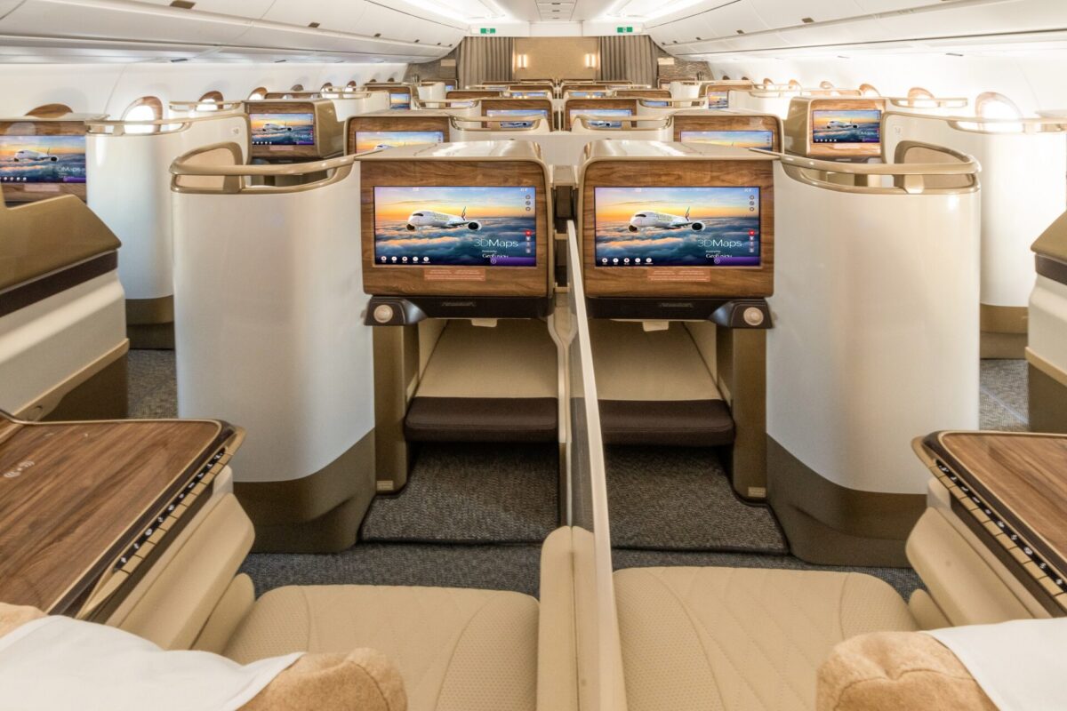 Emirates A350 business class