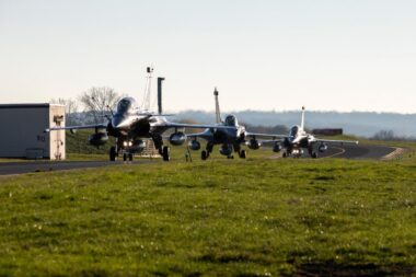 French Rafale fighter jets at Spangdahlem Air Base