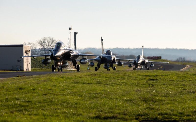 French Rafale fighter jets at Spangdahlem Air Base