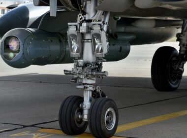 Talios pod mounted on a Dassault Rafale