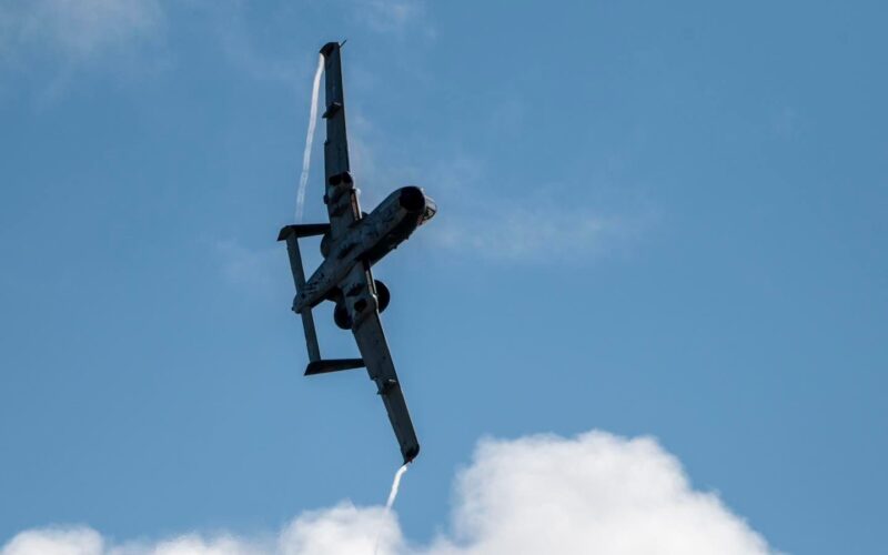 The last demo flight of the AC-10C Thunderbolt II aircraft