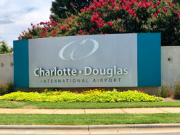 Charlotte Douglas International Airport sign