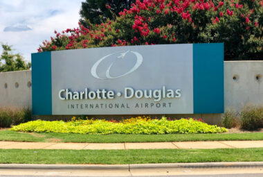 Charlotte Douglas International Airport sign