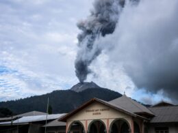 The eruption of Mount Lewotobi