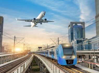 Aircraft and train