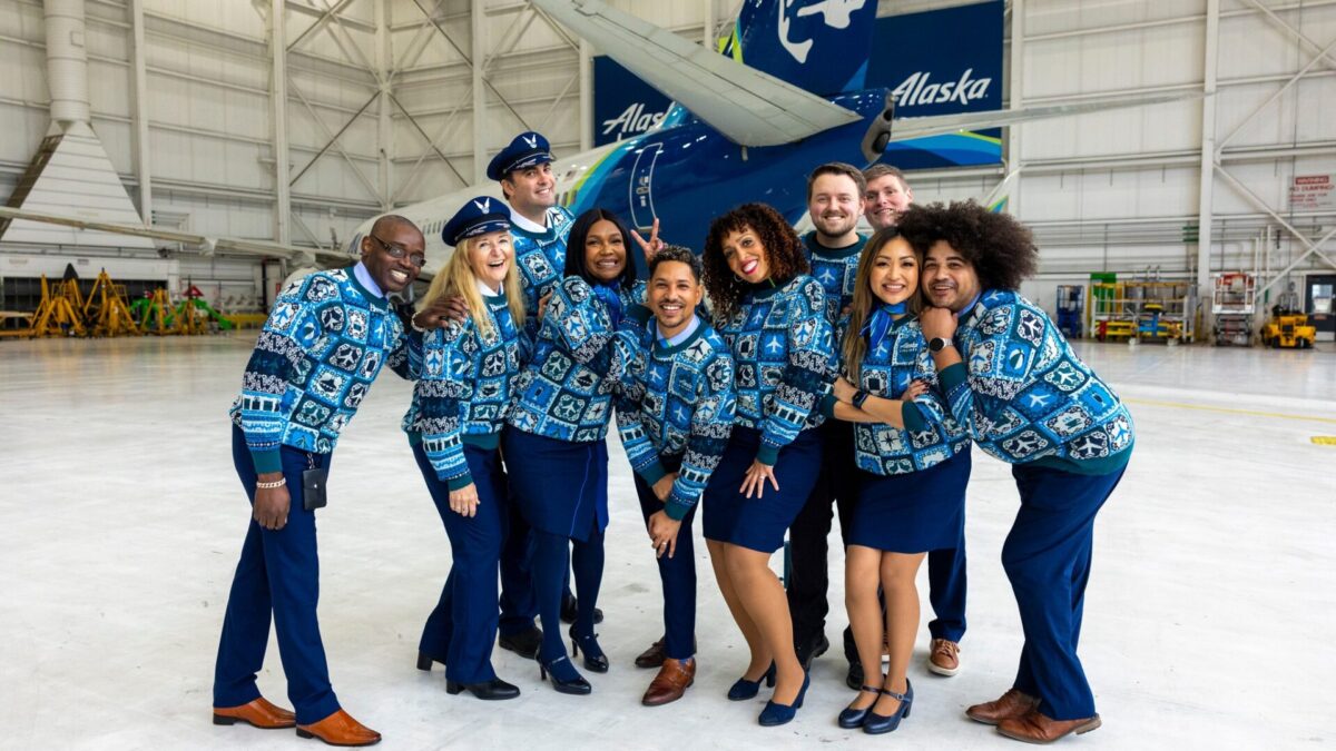 Alaska Airlines sweater