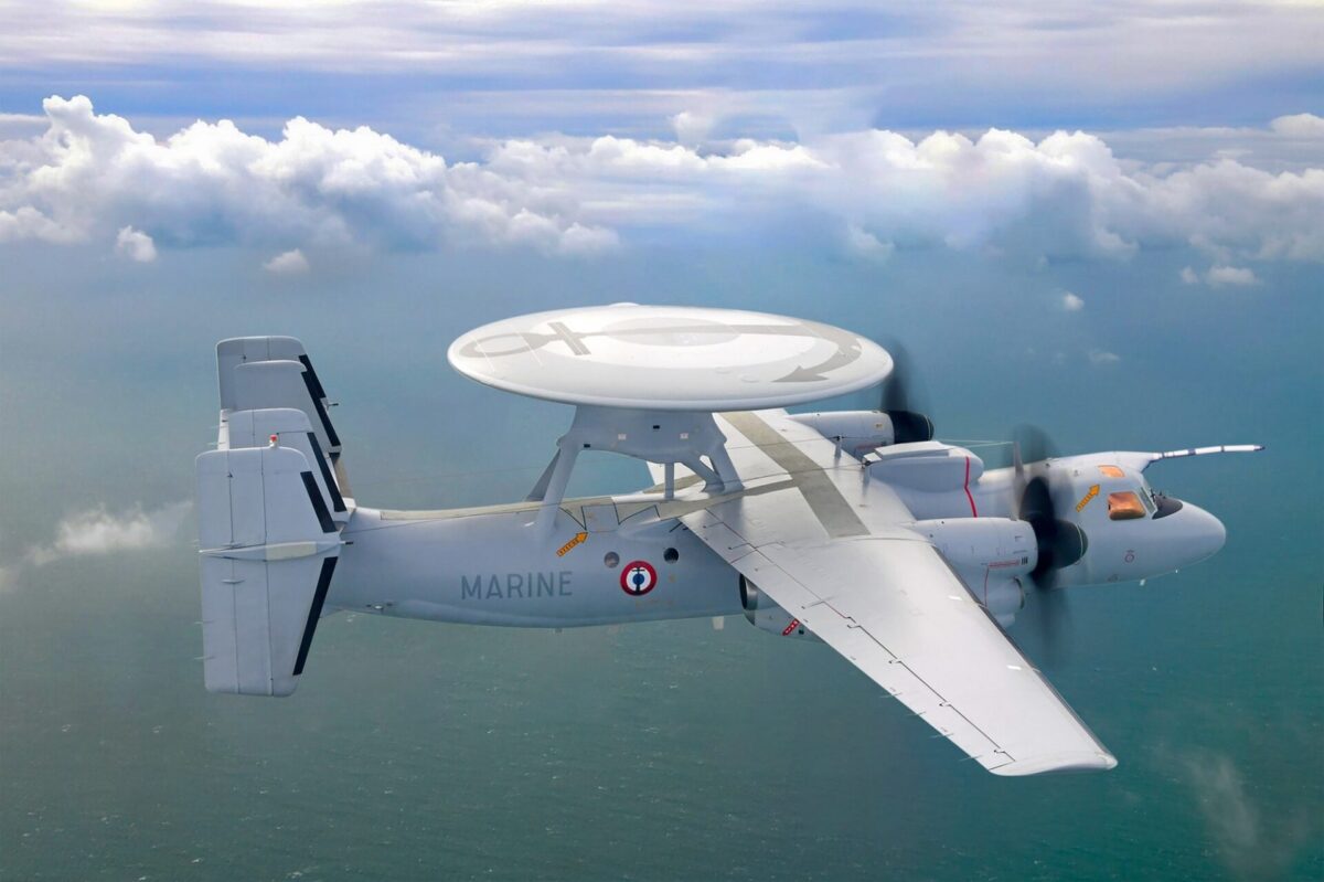 First Northrop Grumman E-2D Advanced Hawkeye for France