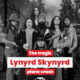 The bandmembers of Lynyrd Skynyrd in front of the crash site