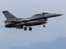 ROCAF F 16BM fighter jet