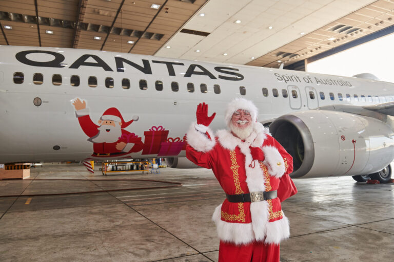 Santa with an aircraft