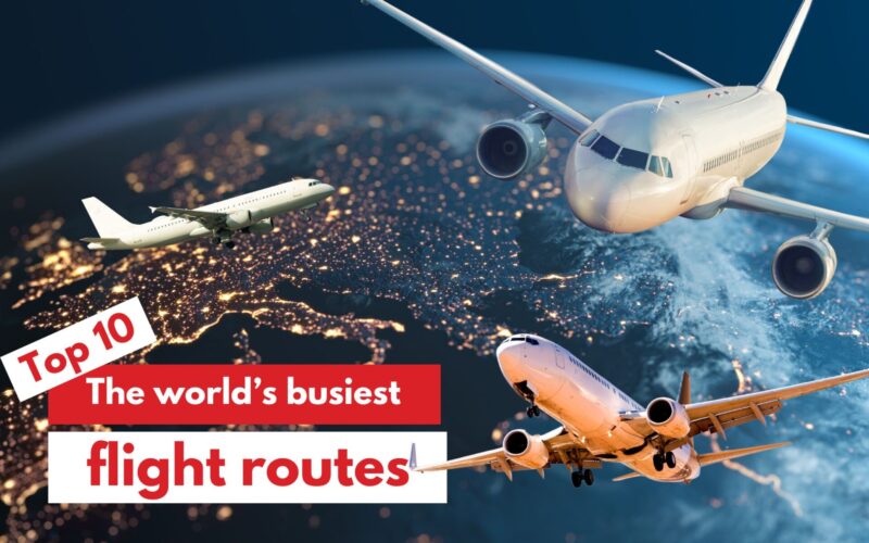 Worlds busiest flight routes