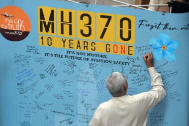 10th anniversary of the missing Malaysia Airlines MH370 flight