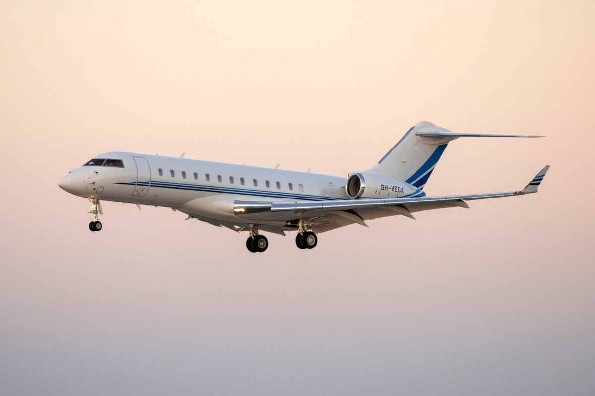 Newly registered Hyperion Aviation Bombardier Global 6000