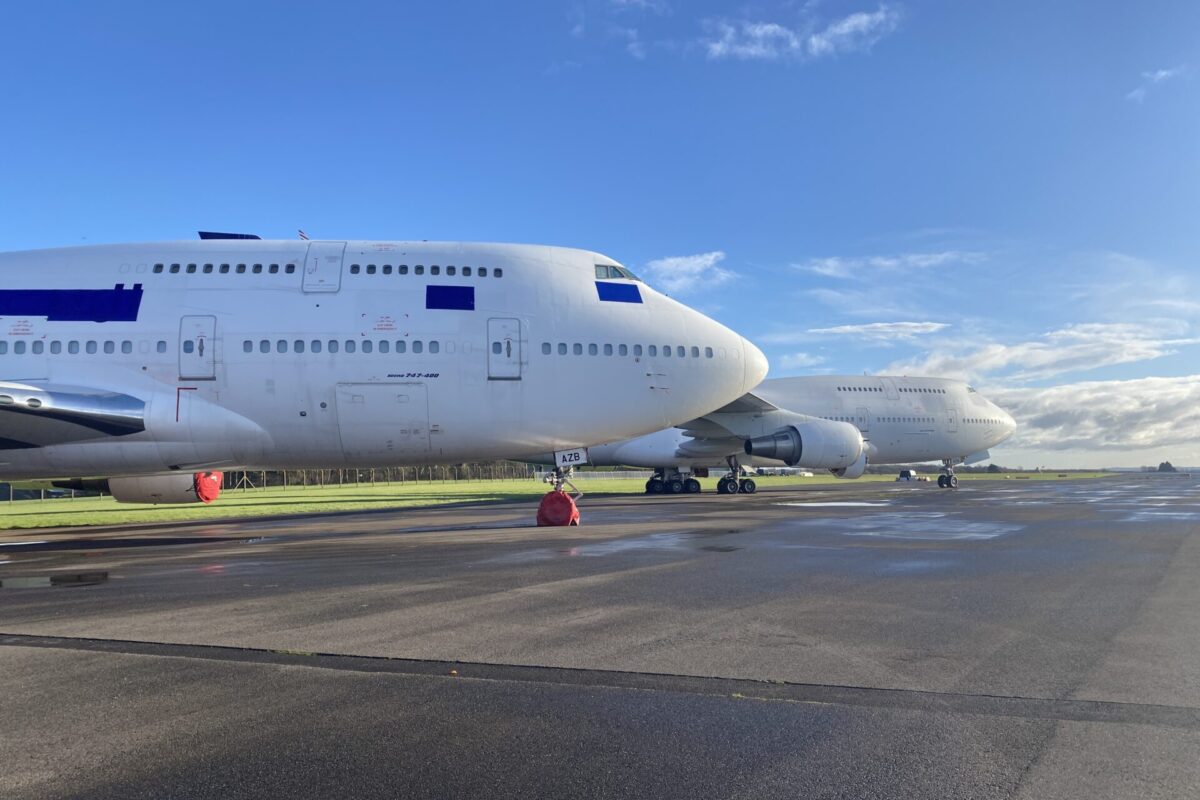 Boeing 747 aircraft Cotswold Airport