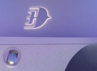 Bucher illuminated Logo - Malaysia A330-900