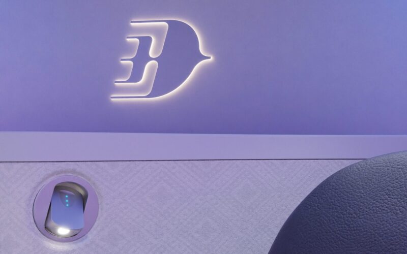 Bucher illuminated Logo - Malaysia A330-900