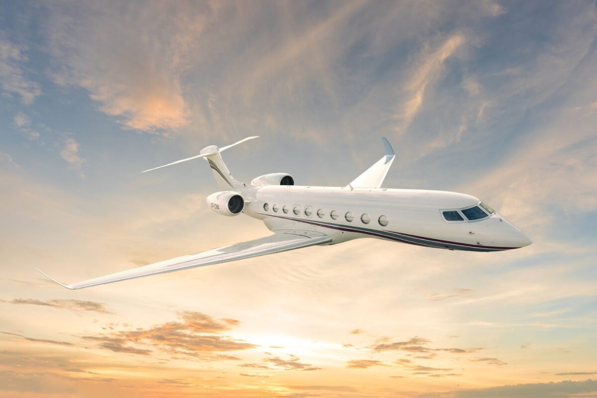 Qatar Executive Gulfstream G700 in flight