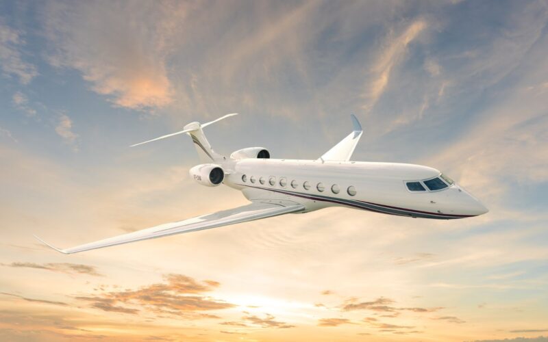 Qatar Executive Gulfstream G700 in flight