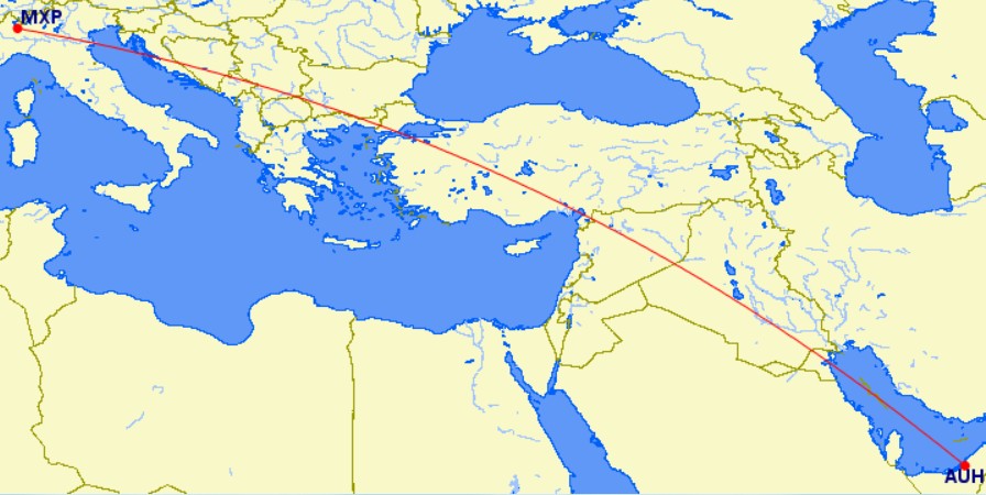 Etihad route