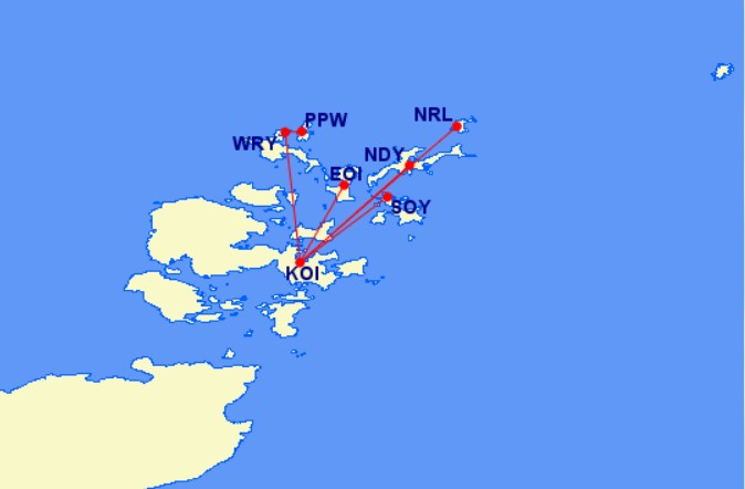 Loganair routes