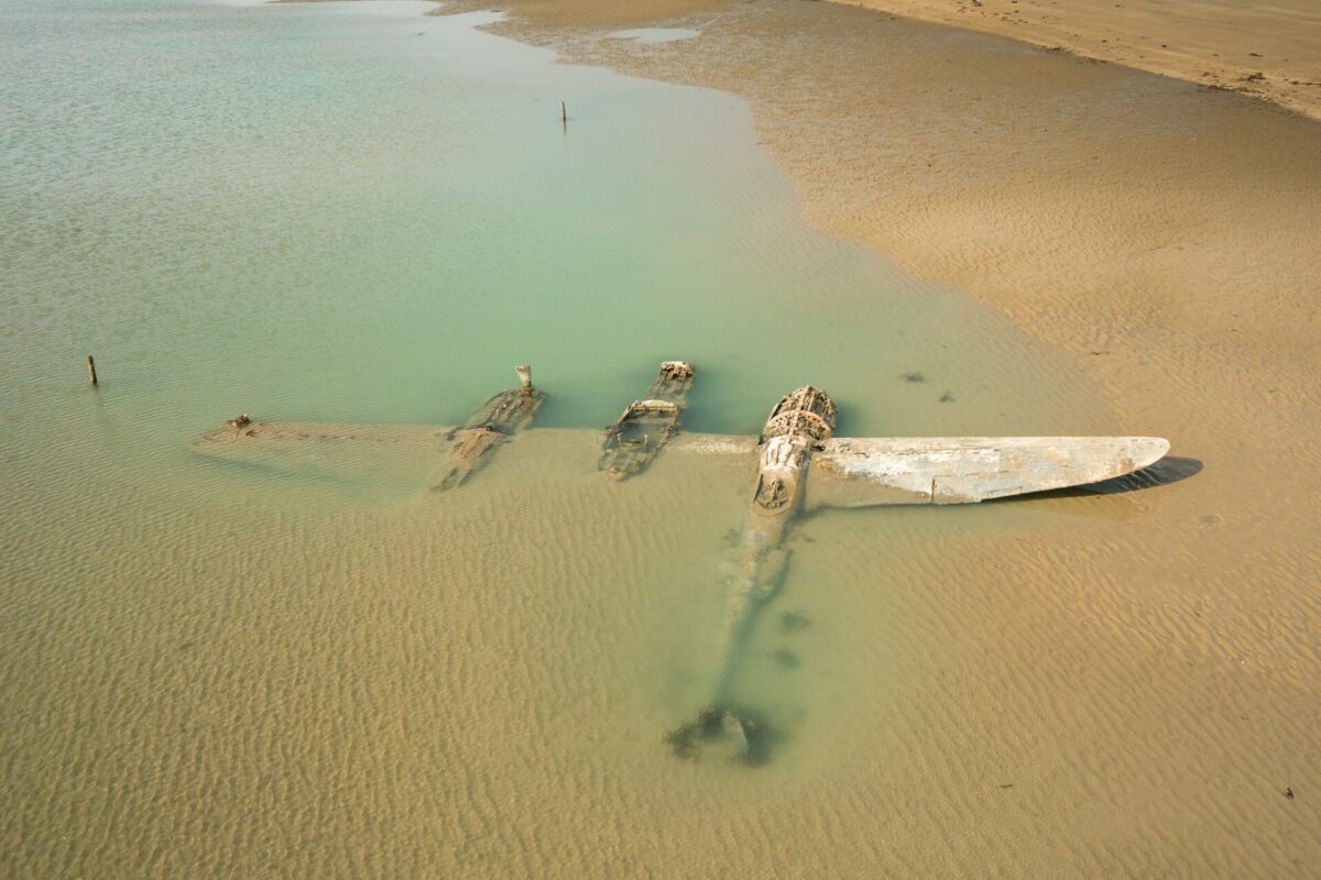 Crashed WW2 P38 Lightning Aircraft The Maid Of Harlech