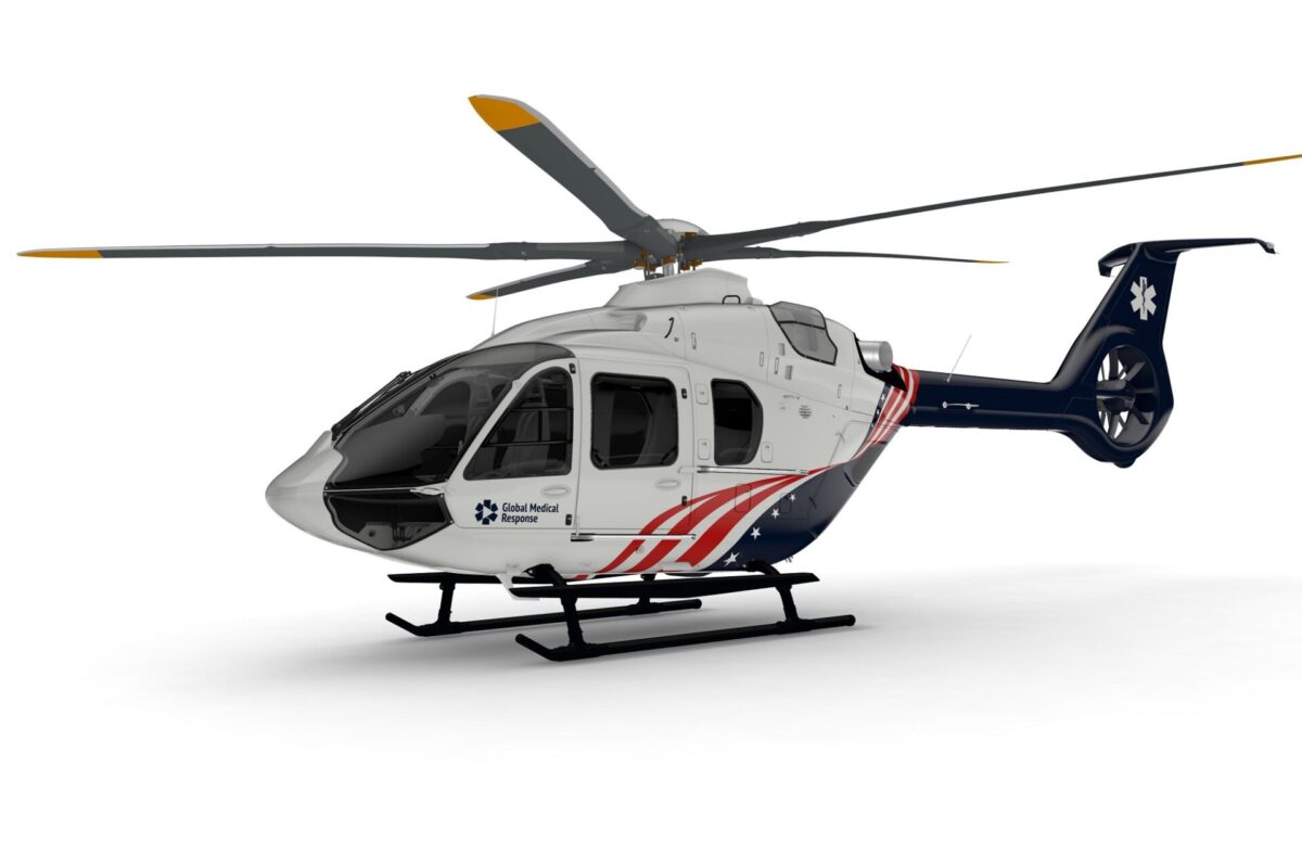 Global Medical Response H140 helicopter