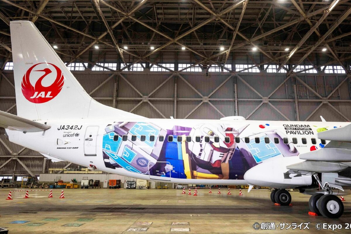 Japan Airlines Boeing 737 800 JAL GUNDAM JET