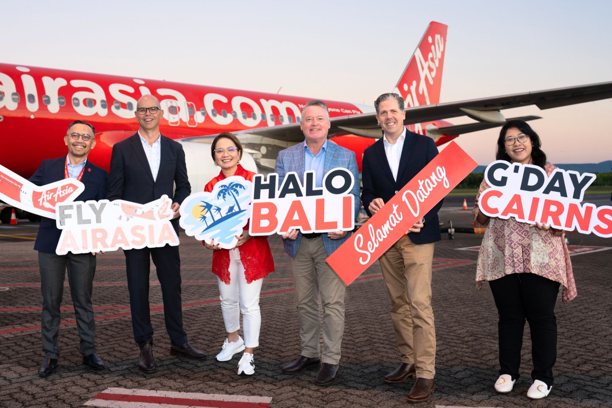 Touchdown: AirAsia A320 lands in Cairns for the first time