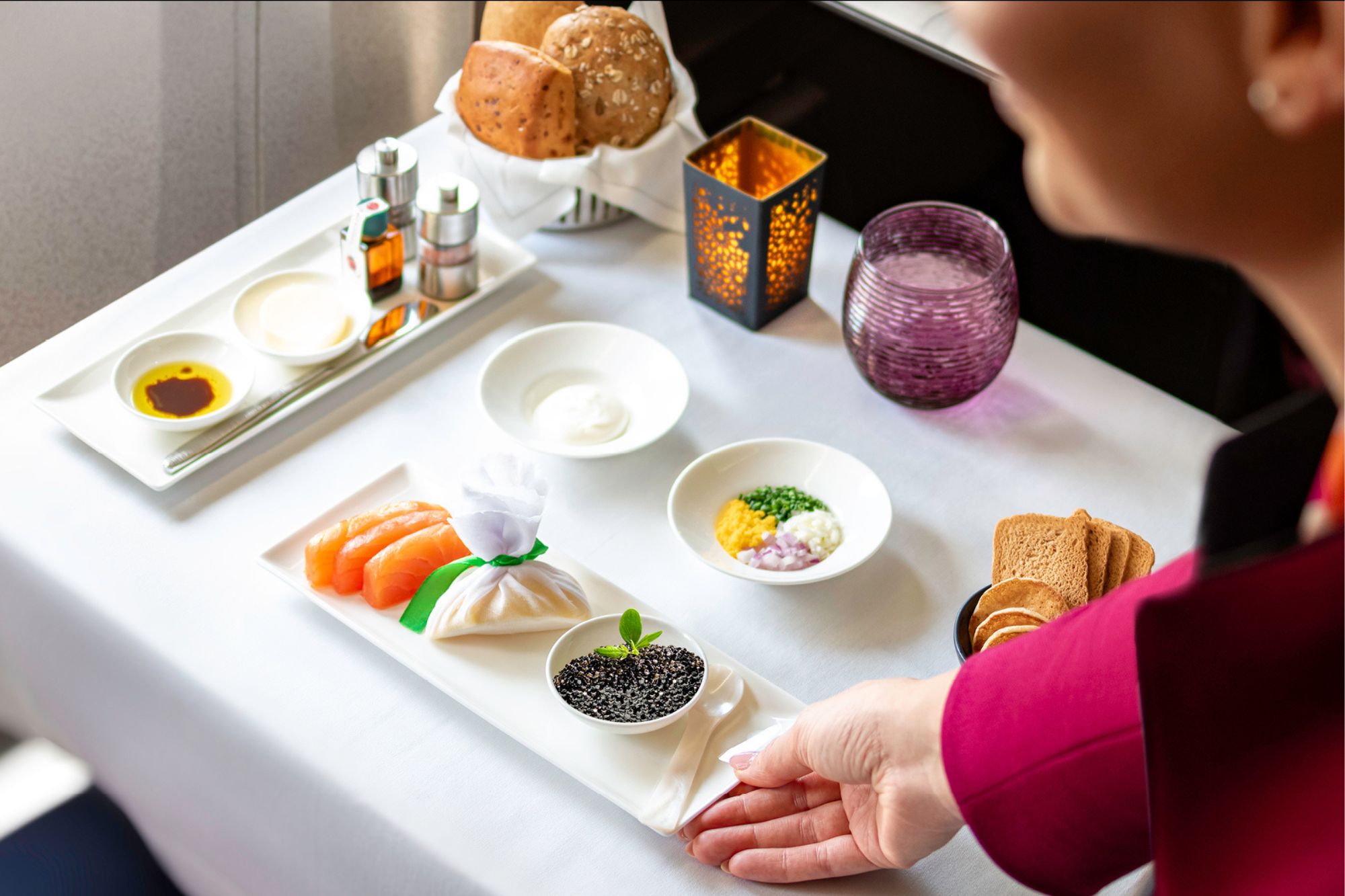 Qatar Airways serves caviar in Business Class on 13 routes